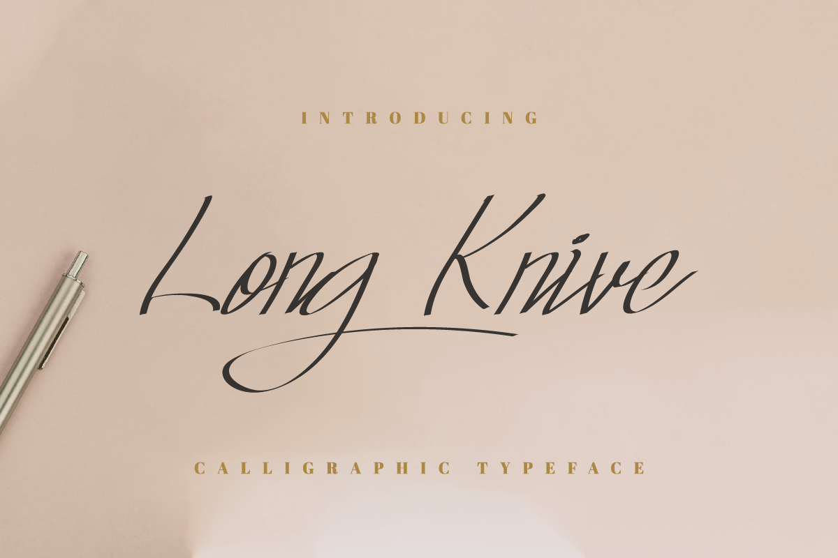 Long Knive font